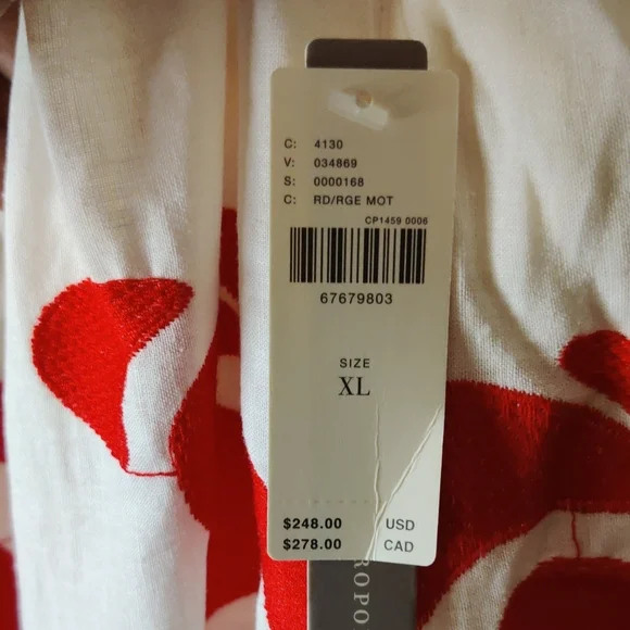 Anthropologie Front Cut Out Maxi Dress Size XL Nwt - Picture 9 of 14